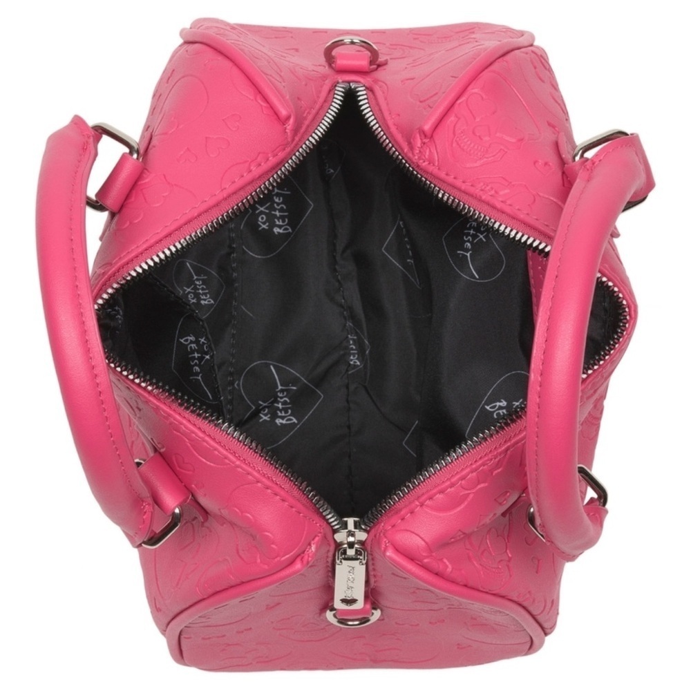 NEW Betsey Johnson Skull Barrel Handbag - Picture 5 of 9